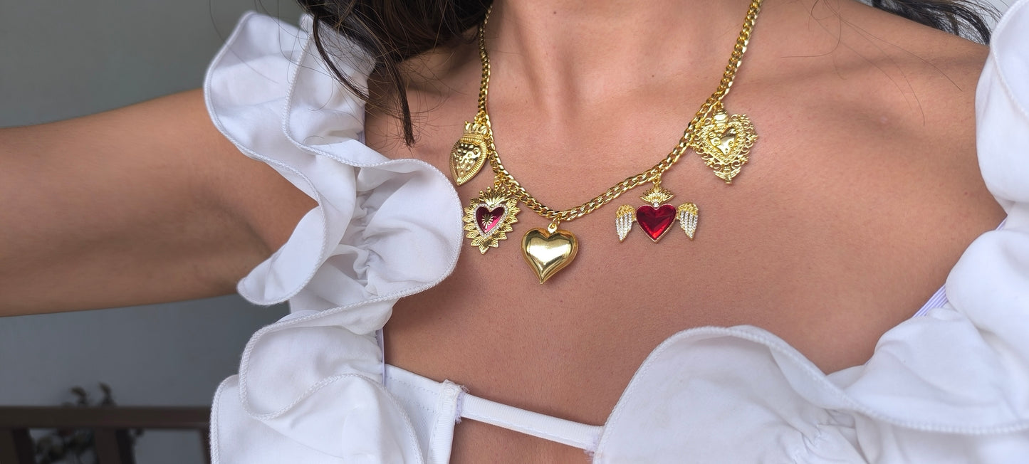 Collar de sagrado corazones❤️🔥