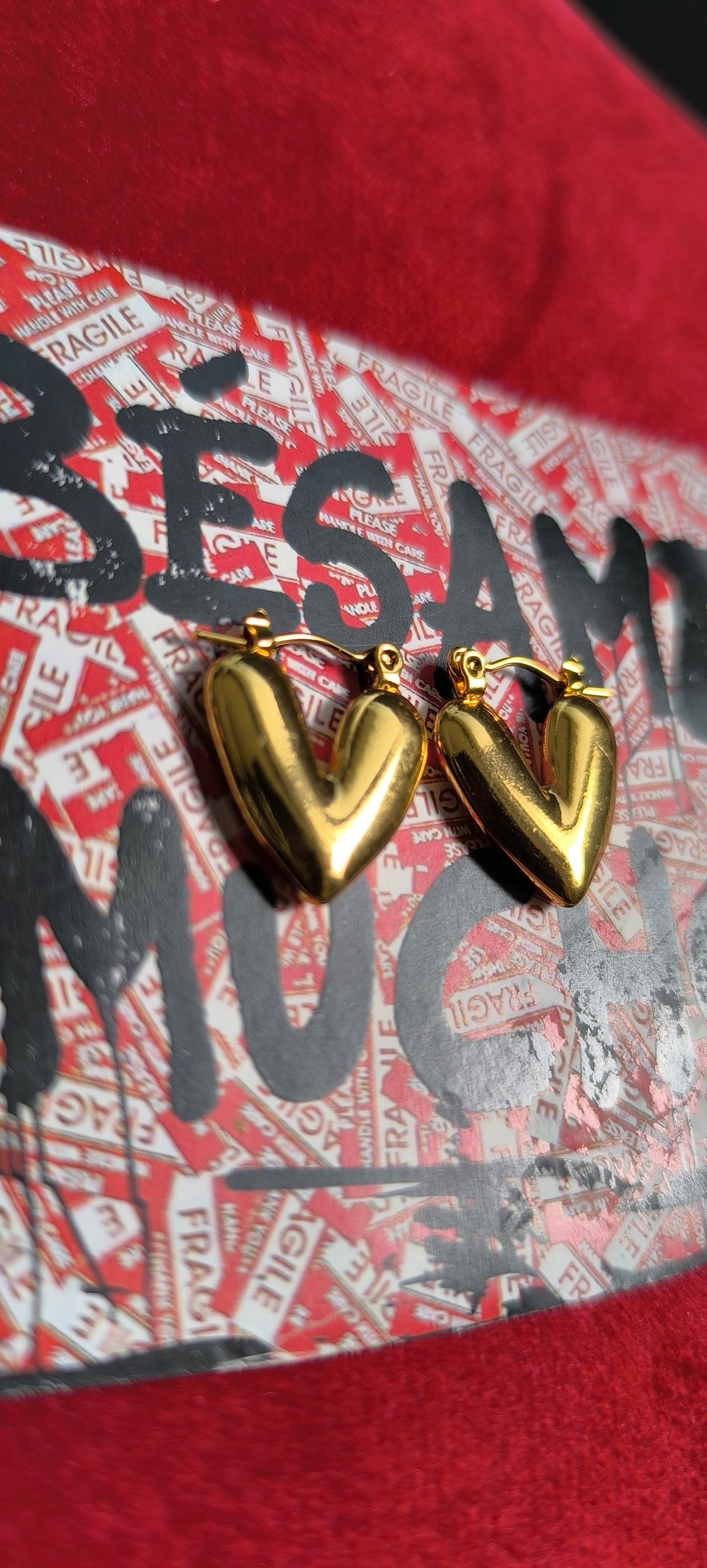 Arracadas de mini corazón ❤️