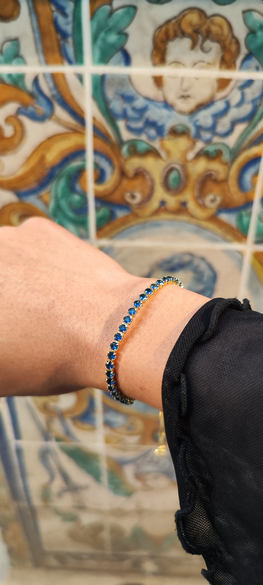 Brazalete de cristales azules💙