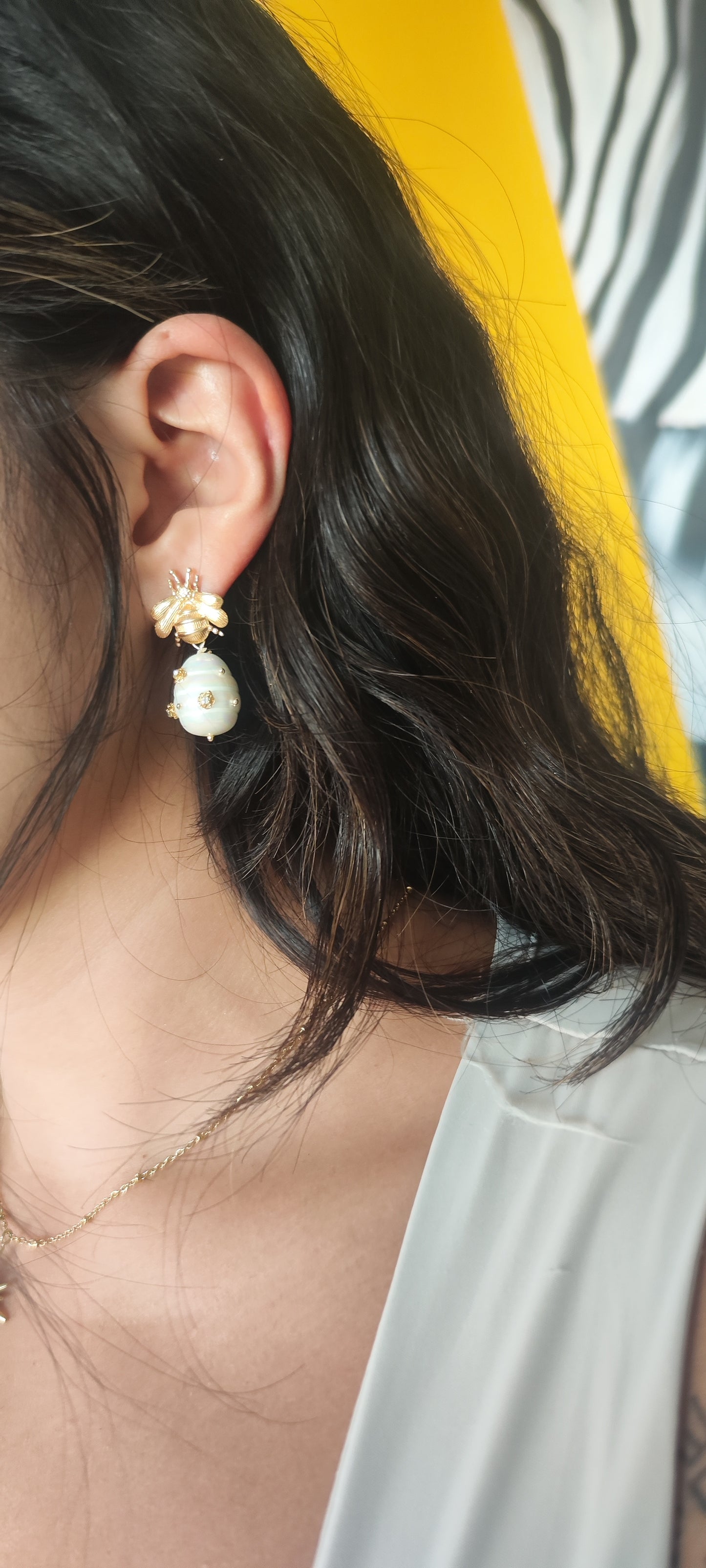 Abejas con panal de perla 🐝