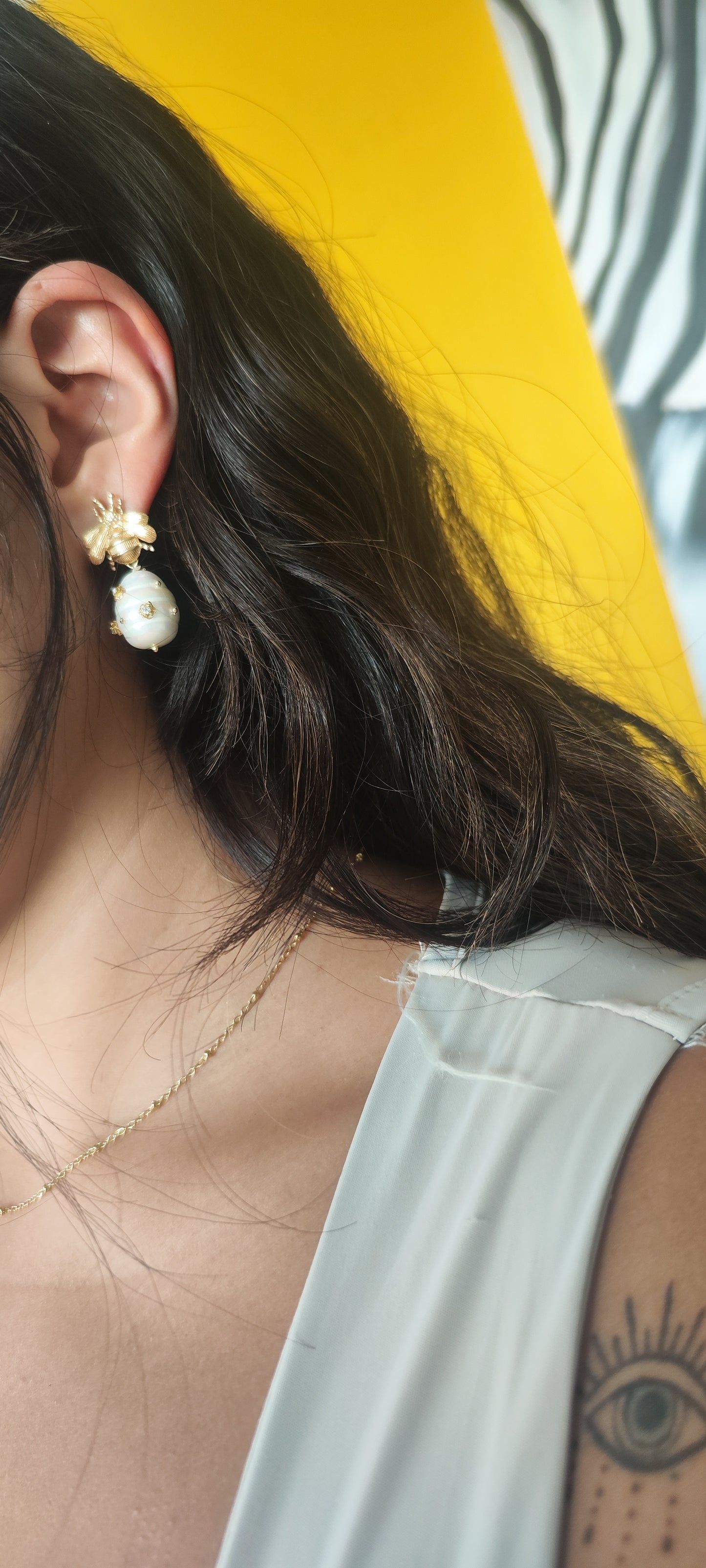 Abejas con panal de perla 🐝