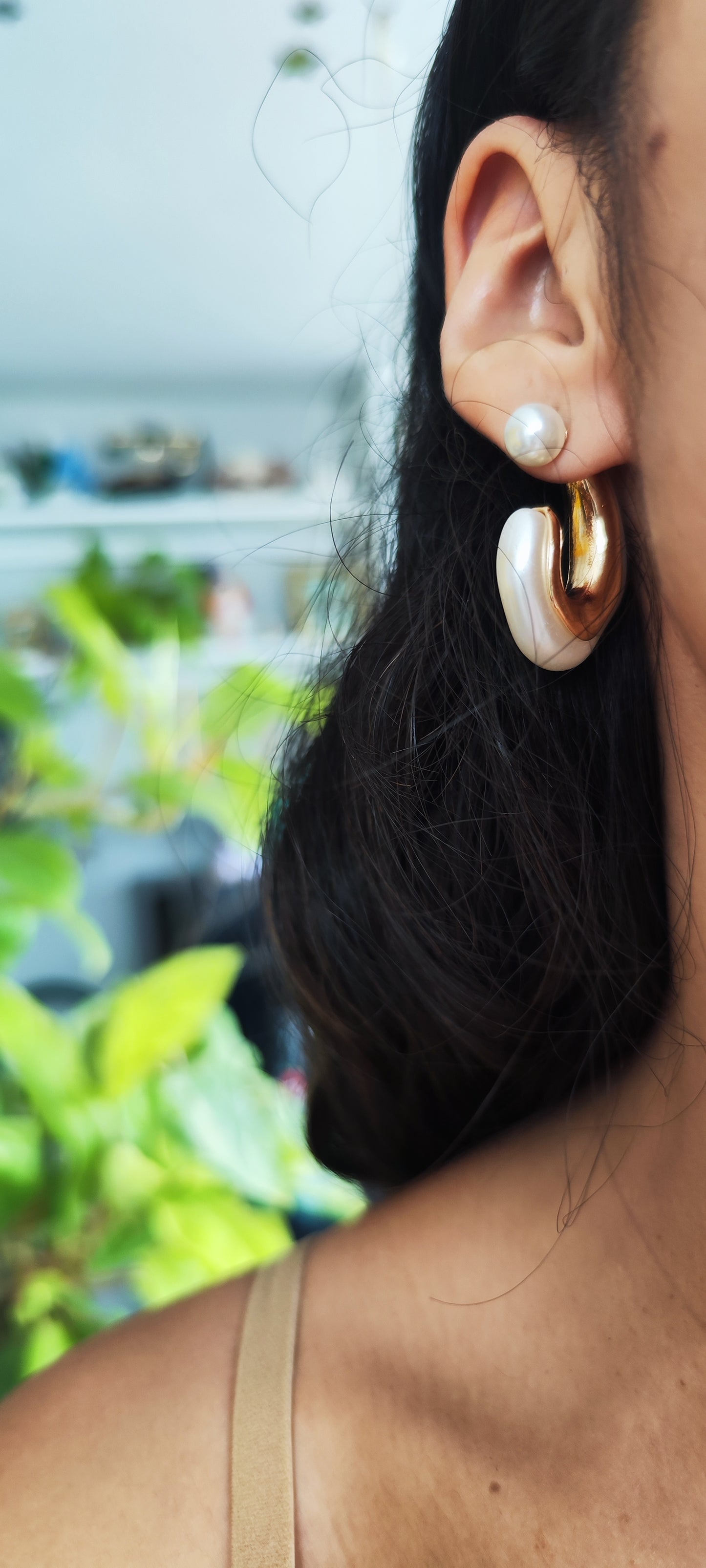Hoop perlado aesthetic 🤍