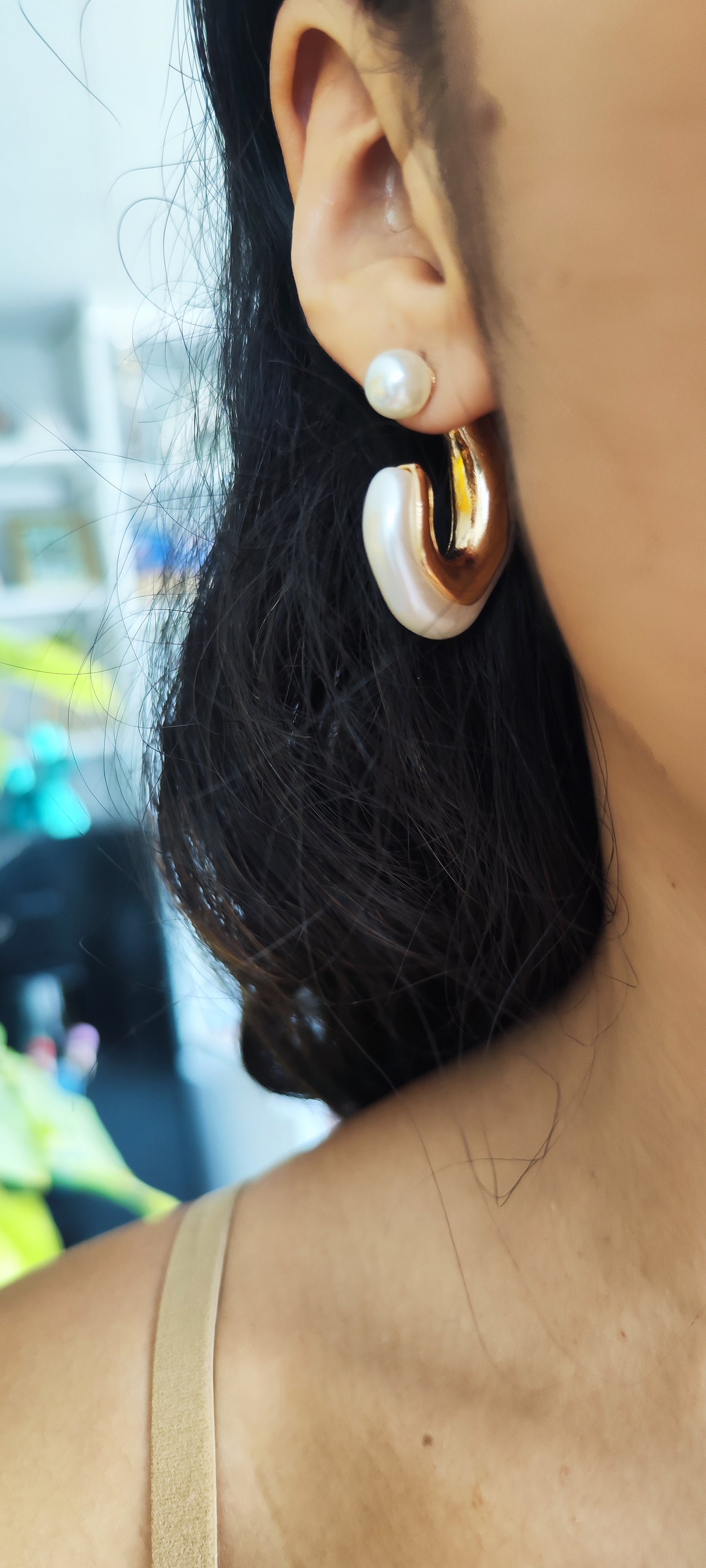 Hoop perlado aesthetic 🤍