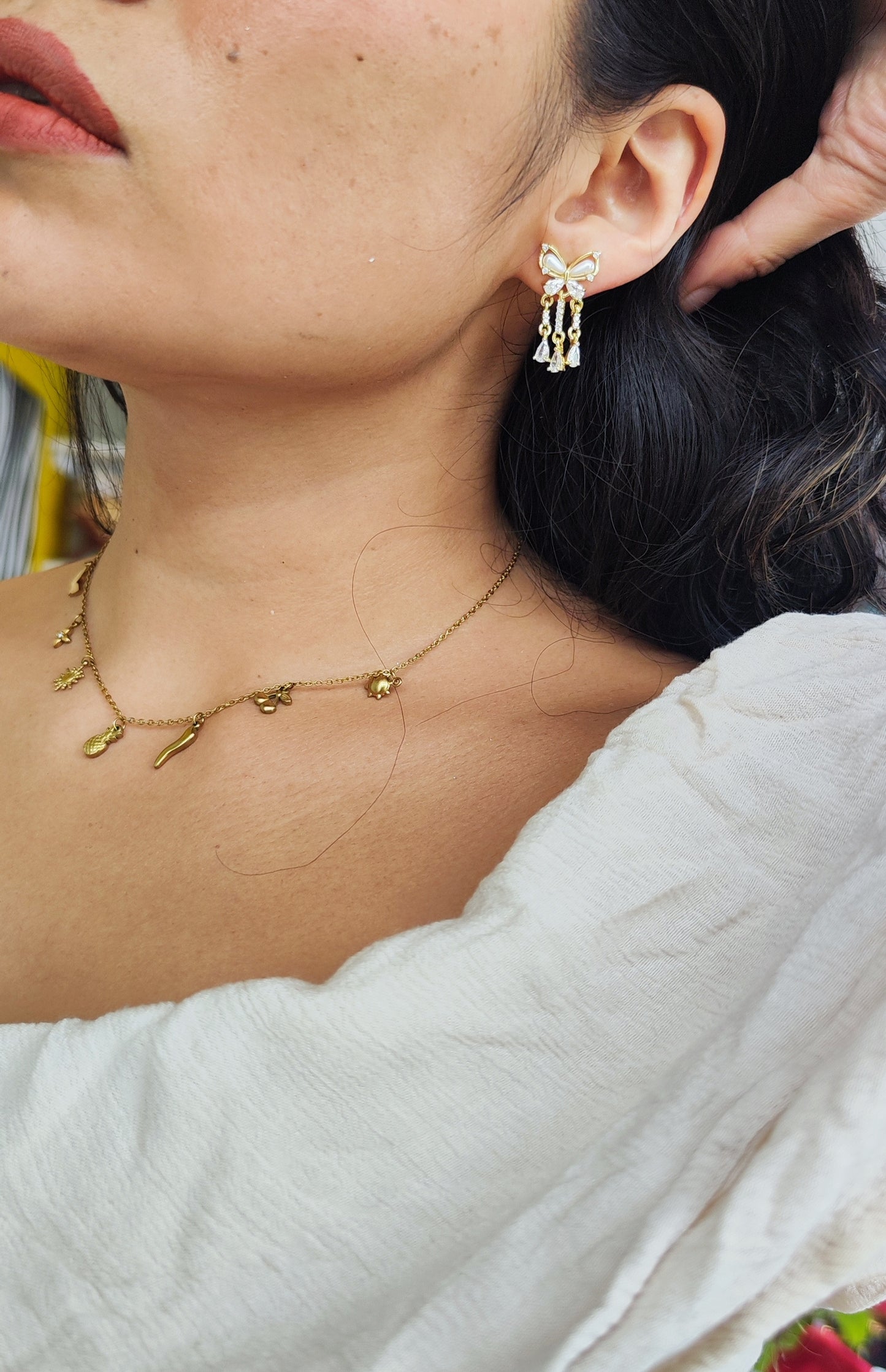 Collar fiesta de mini dijes🌶️