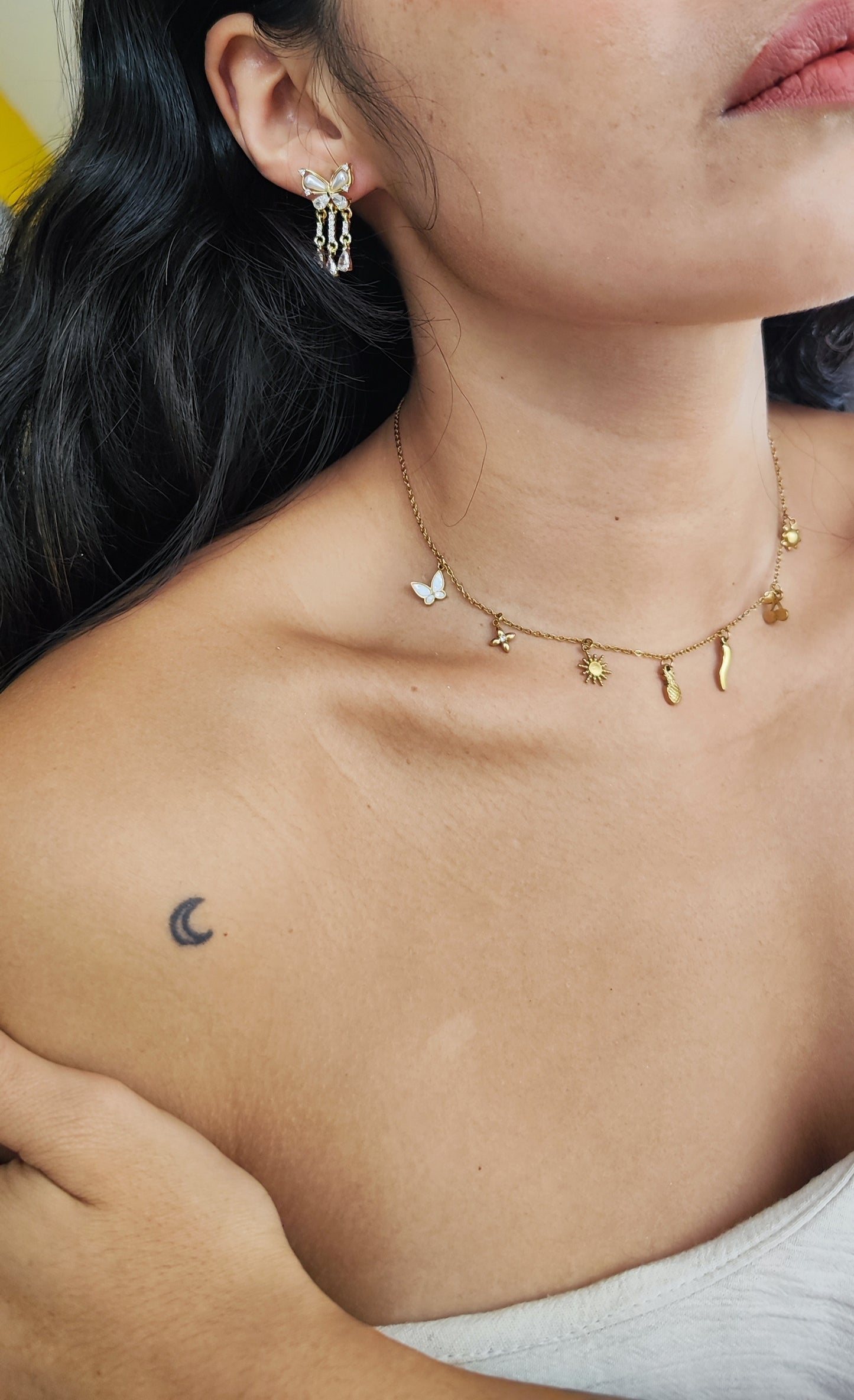 Collar fiesta de mini dijes🌶️