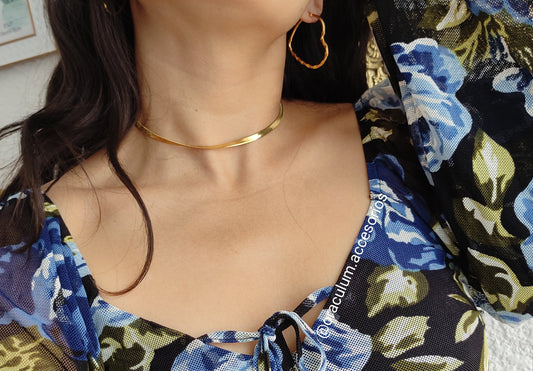 choker estilo panza de vibora