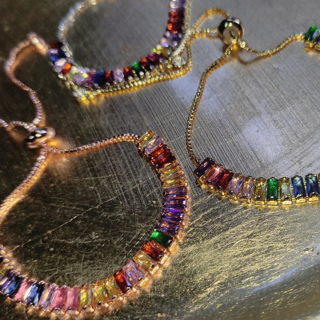 Pulseras de cristales RAINBOW