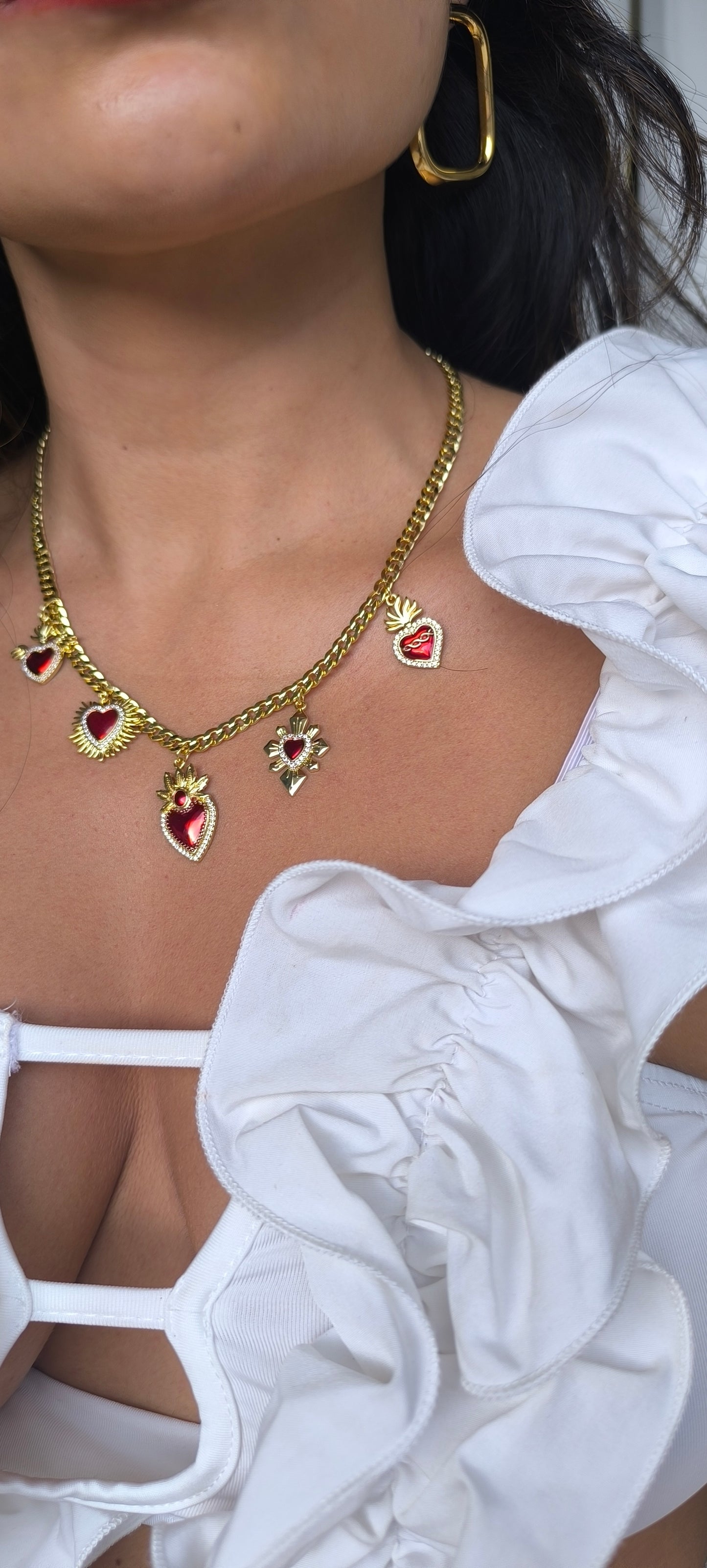 Collar de sagrados corazones mini ❤️‍🔥